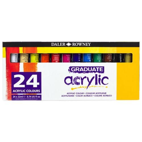 Сет акрилни бои Graduate 24х22мл.